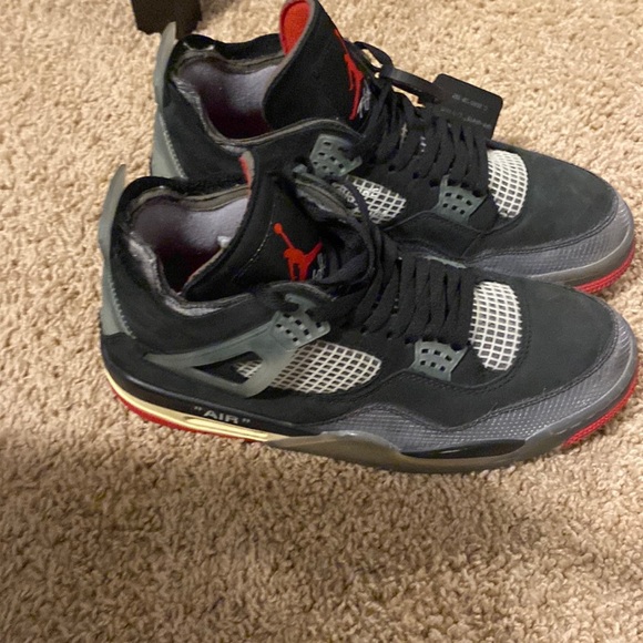 air jordan 4 off black